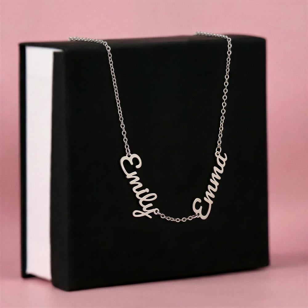 Custom Multiple Names Necklace | Everyone You Love, One Necklace | Personalized Mom Gift, Grandma Gift, Kids Names Jewelry