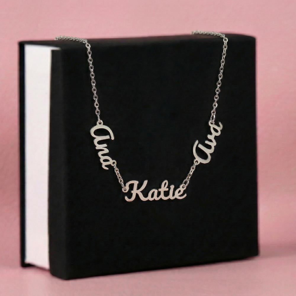 Custom Multiple Names Necklace | Everyone You Love, One Necklace | Personalized Mom Gift, Grandma Gift, Kids Names Jewelry