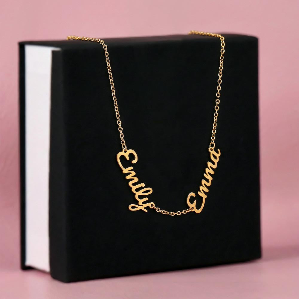 Custom Multiple Names Necklace | Everyone You Love, One Necklace | Personalized Mom Gift, Grandma Gift, Kids Names Jewelry