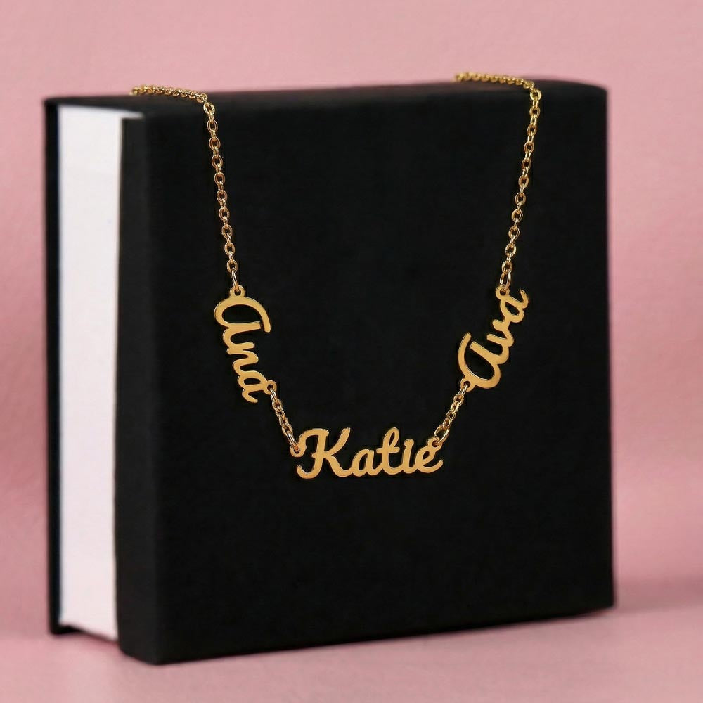 Custom Multiple Names Necklace | Everyone You Love, One Necklace | Personalized Mom Gift, Grandma Gift, Kids Names Jewelry